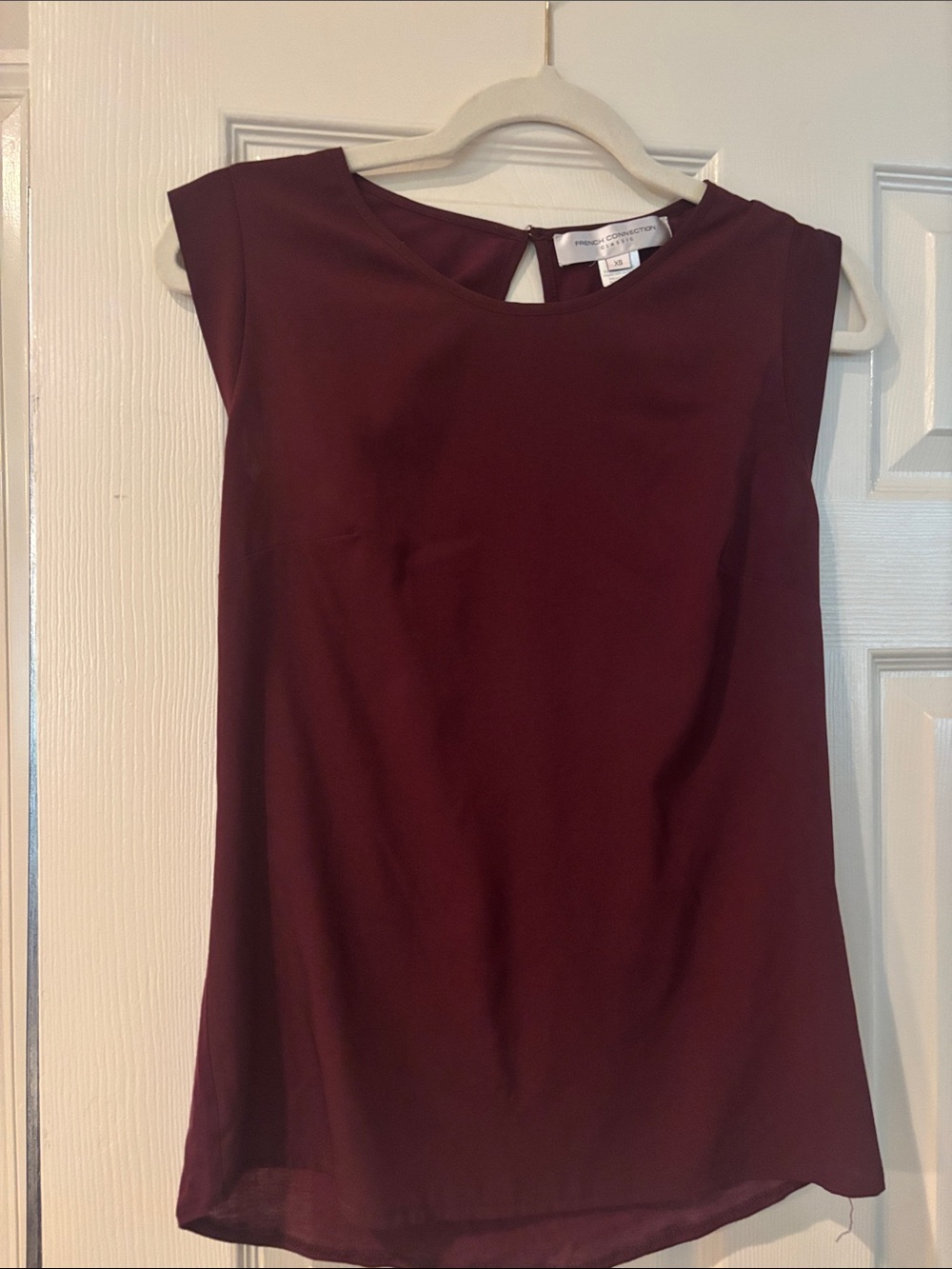 French Connection Sleeveless Shell Top - Wine
